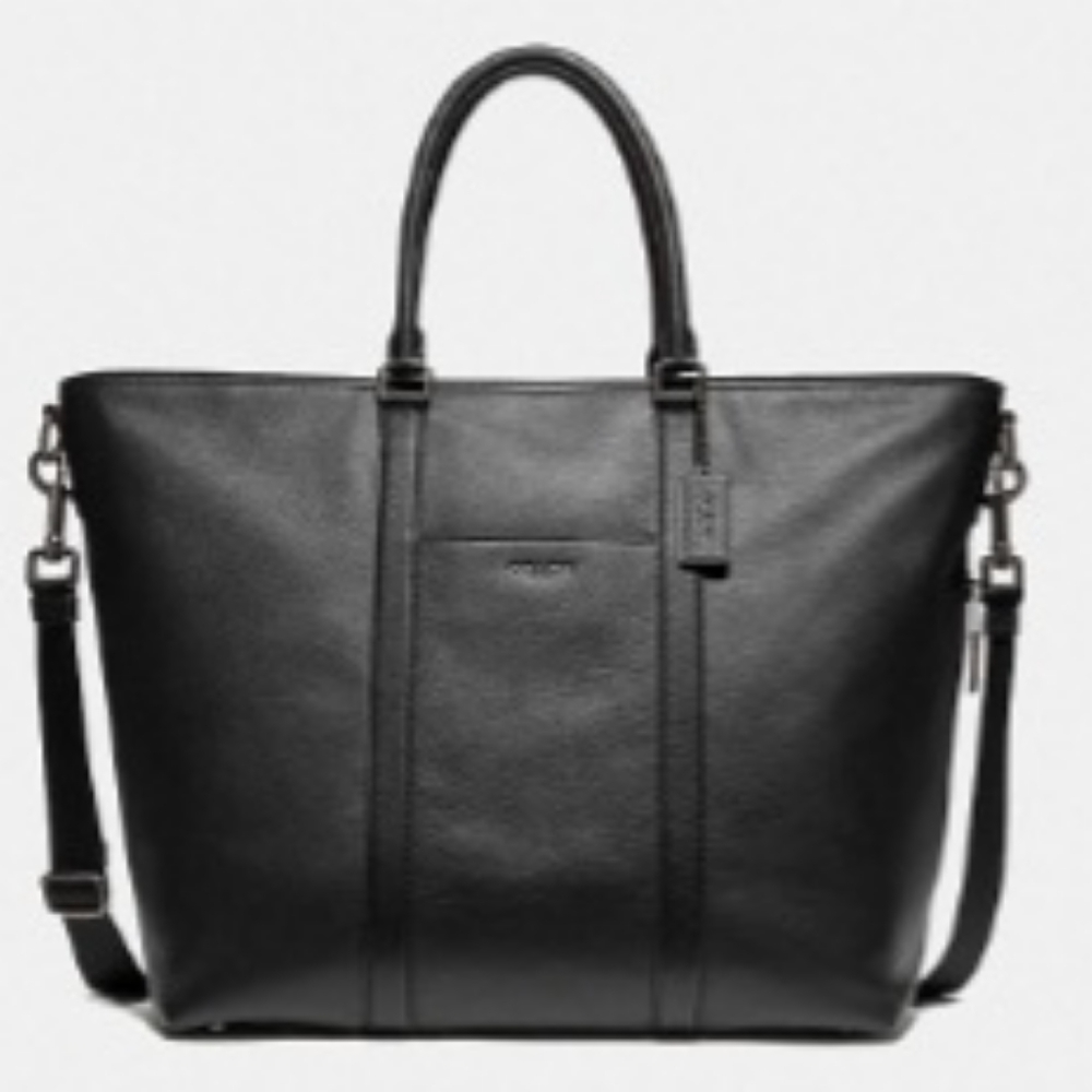 Pebbled Leather Coach Trekker Tote